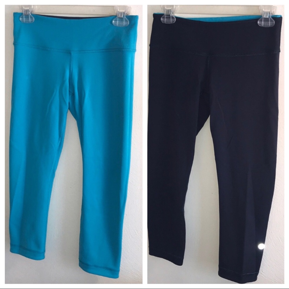 Reversible Lululemon crops size 6